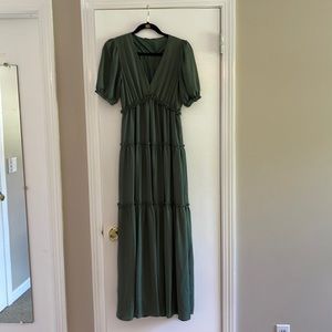 Santorini Green maxi dress by Baltic Born